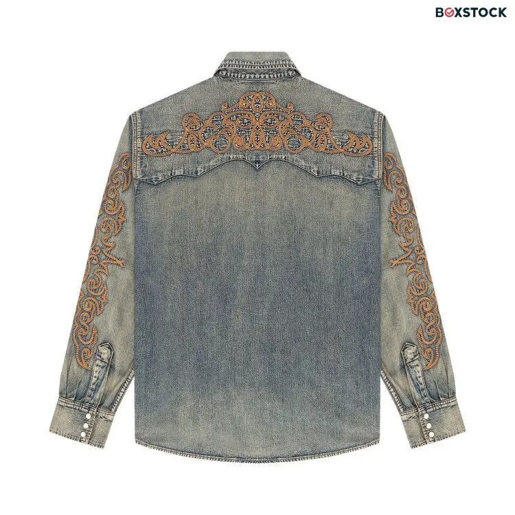 Levi's x Denim Tears Western Stitch Denim Shirt 'Worn Indigo' Blue Fall/Winter 2023