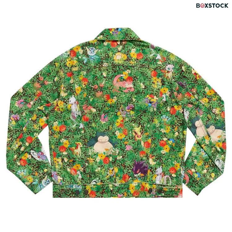 Levi's x Pokémon Vintage Fit Trucker Jacket 'Garden Multicolor' Green Spring/Summer 2021