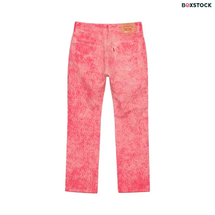 Levi's x Stussy Dyed Jacquard Jean 'Pink' Fall/Winter 2023