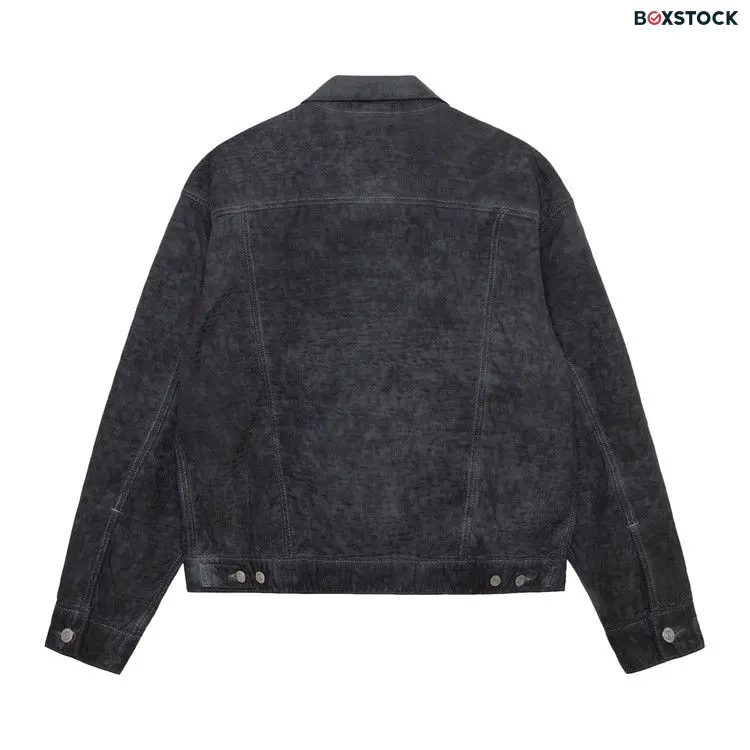 Levi's x Stussy Dyed Jacquard Trucker Jacket 'Black' Fall/Winter 2023