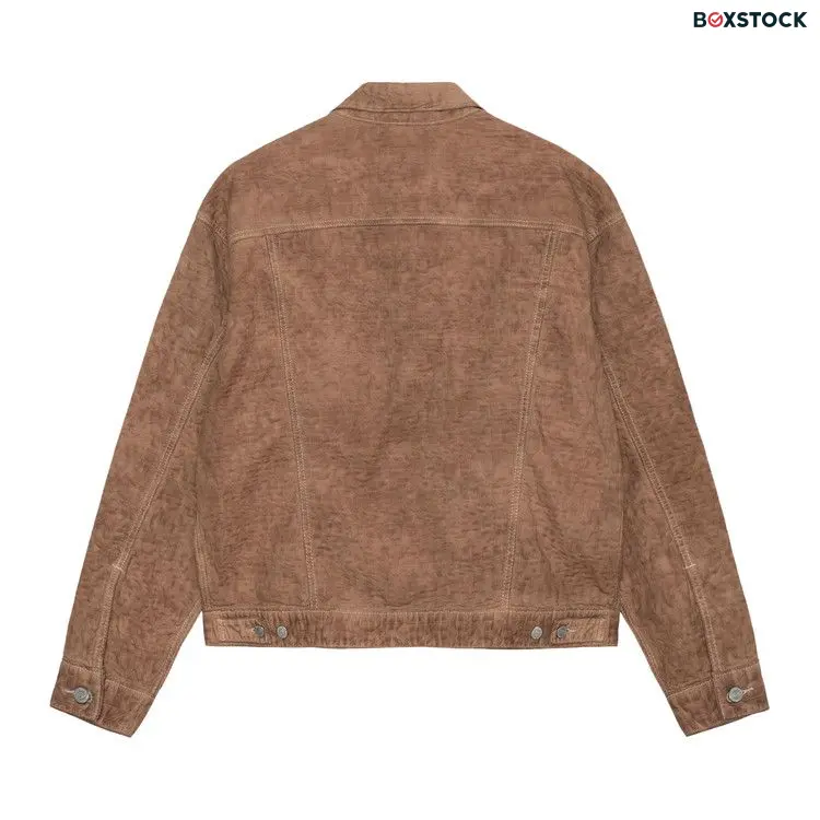 Levi's x Stussy Dyed Jacquard Trucker Jacket 'Brown' Fall/Winter 2023