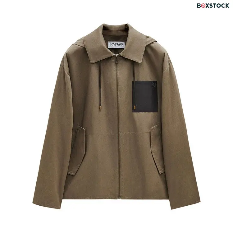 Loewe Hooded Jacket 'Khaki Brown' Tan