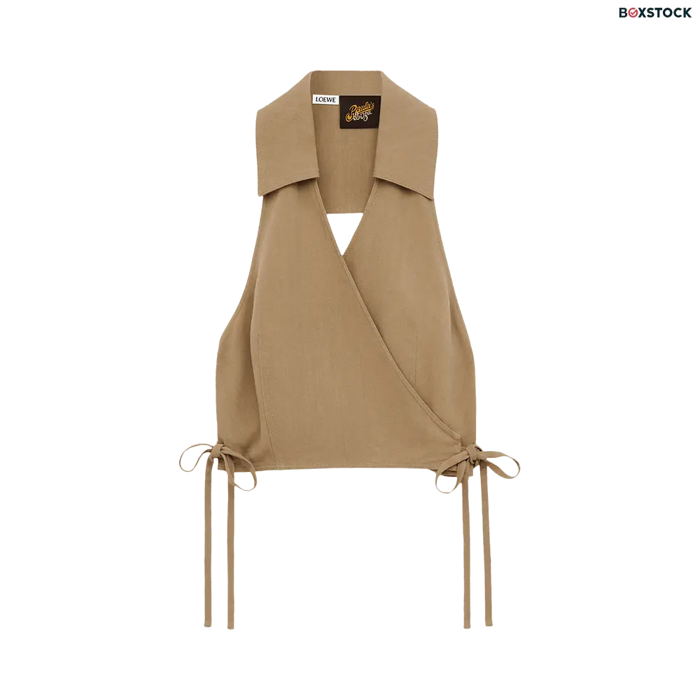 loewe Loewe Paula's Ibiza Wrap Top 'Havana' Brown Spring/Summer 2024