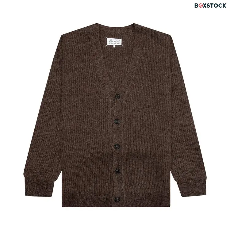 Maison Margiela Button Up Long-Sleeve Cardigan 'Walnut' Tan Spring/Summer 2023