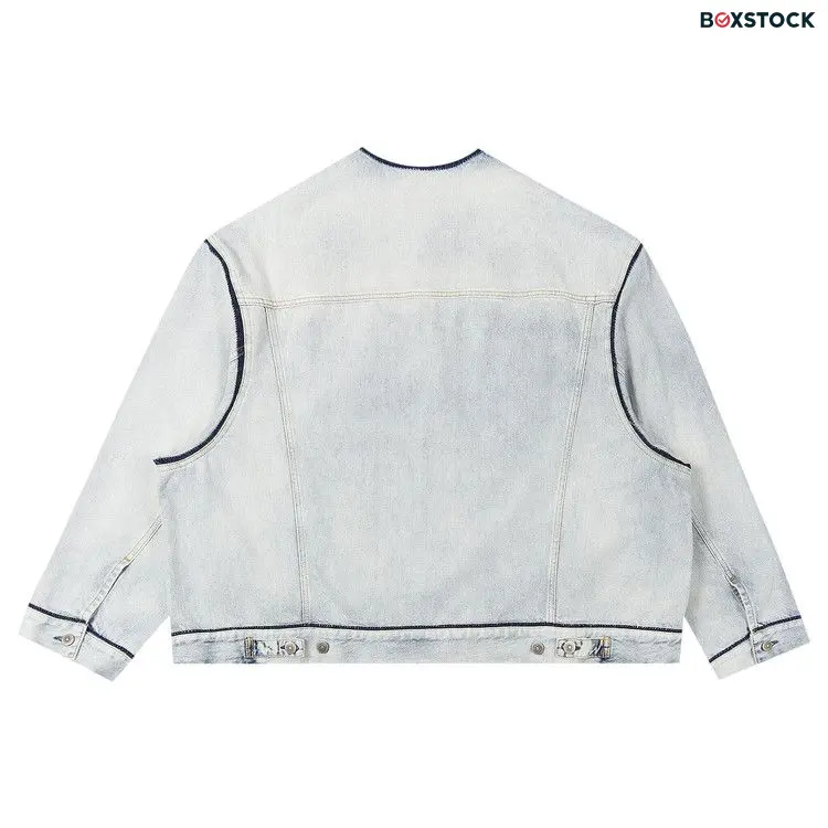 Maison Margiela Collarless Denim Jacket 'Blue' Spring/Summer 2024