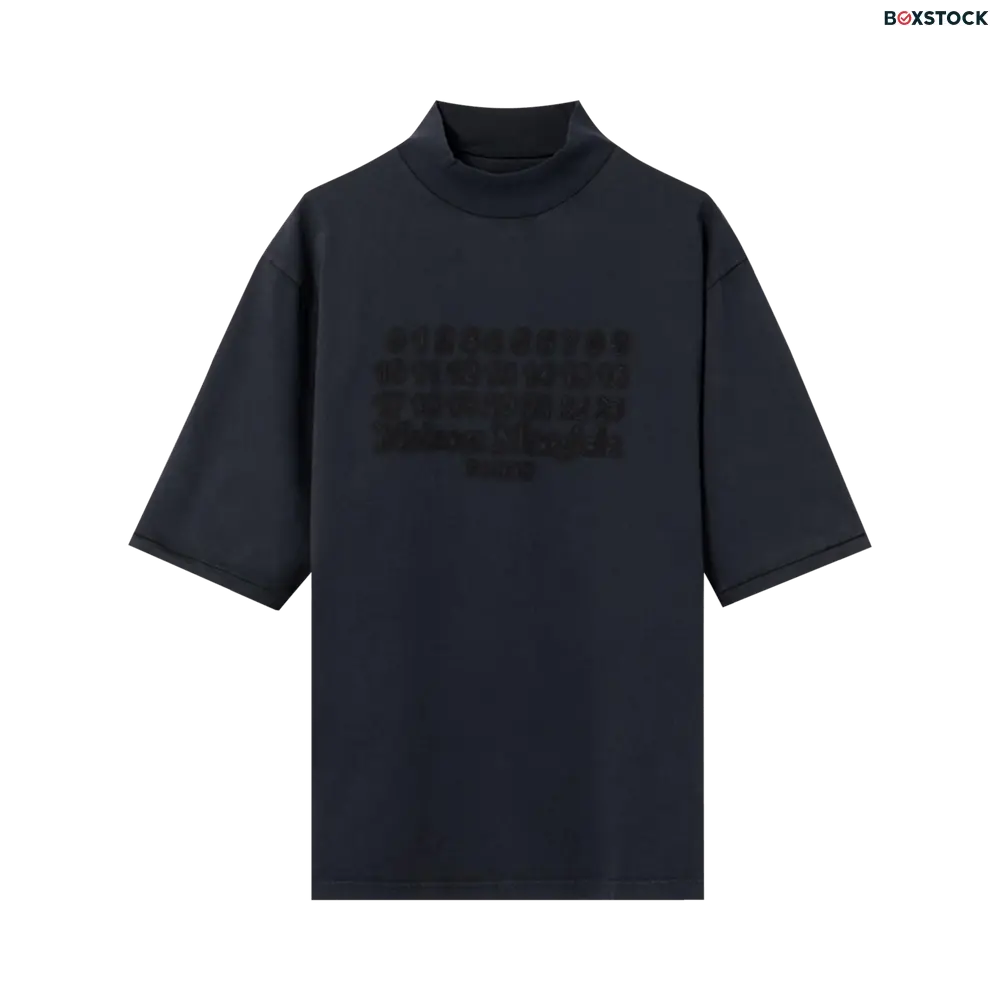 maison margiela Maison Margiela Mock Neck Shirt 'Navy' Blue Spring/Summer 2024