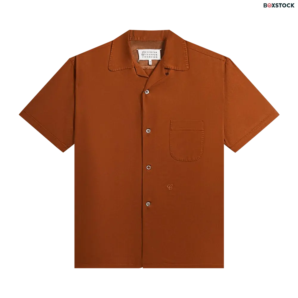 maison margiela Maison Margiela Short-Sleeve Shirt 'Brown' Spring/Summer 2024
