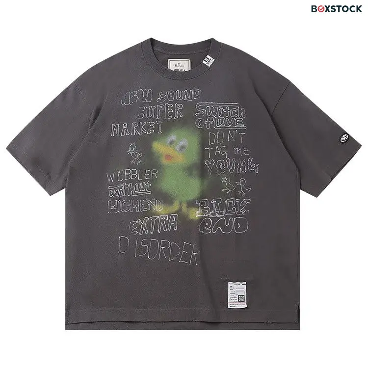 Maison Mihara Yasuhiro Distressed T-Shirt 'Black' Fall/Winter 2024