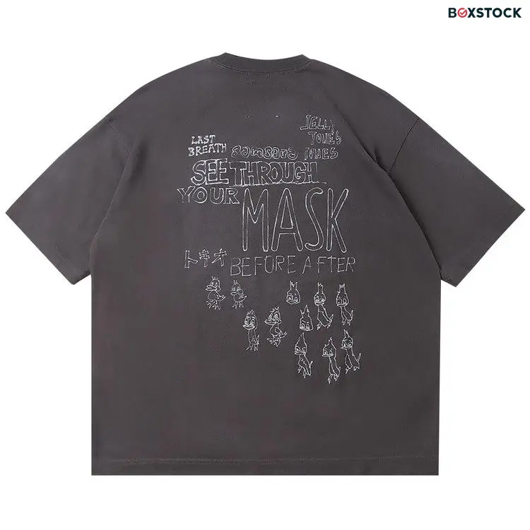 Maison Mihara Yasuhiro Distressed T-Shirt 'Black' Fall/Winter 2024