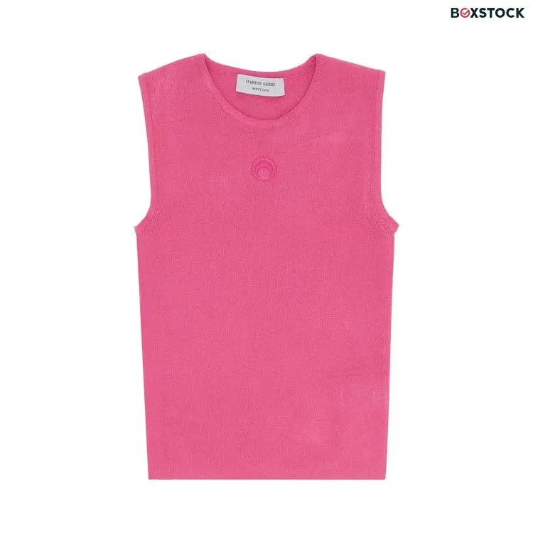 Marine Serre Core Knitted Vest Top 'Pink' Spring/Summer 2024