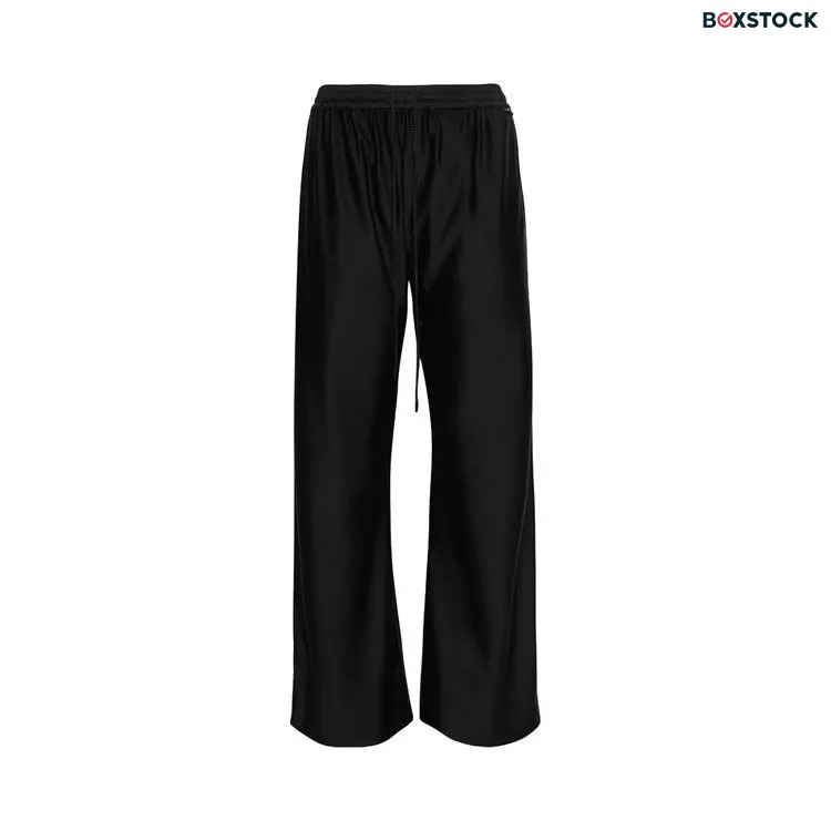 Marine Serre Draped Jersey Drawstring Trousers 'Black' Fall/Winter 2024