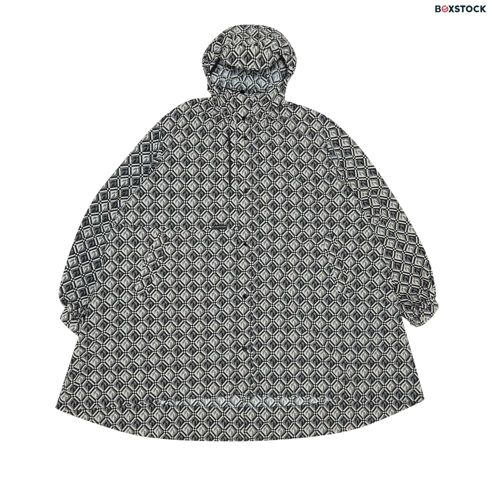 Marine Serre Moon Diamant A Line Windbreaker 'Black' Fall/Winter 2022