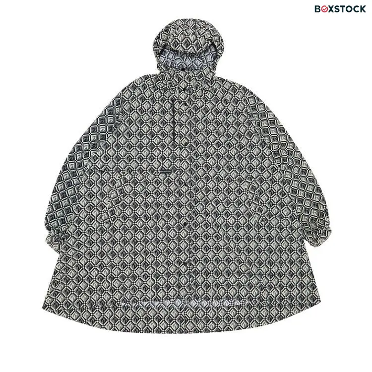 Marine Serre Moon Diamant A Line Windbreaker 'Black' Fall/Winter 2022