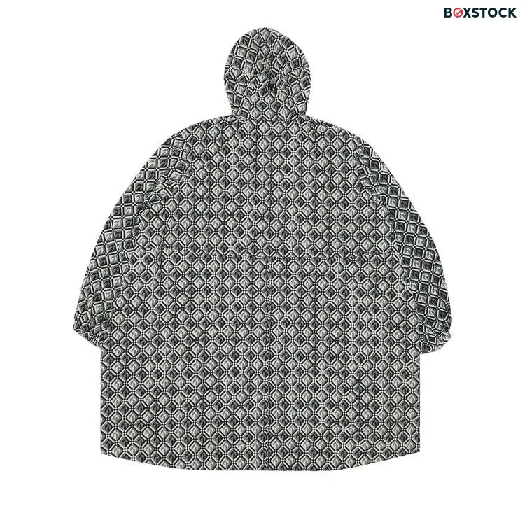 Marine Serre Moon Diamant A Line Windbreaker 'Black' Fall/Winter 2022