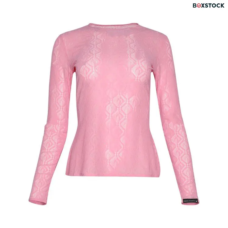 Marine Serre Moon Diamant Mesh Jacquard Second Skin 'Pink' Spring/Summer 2024