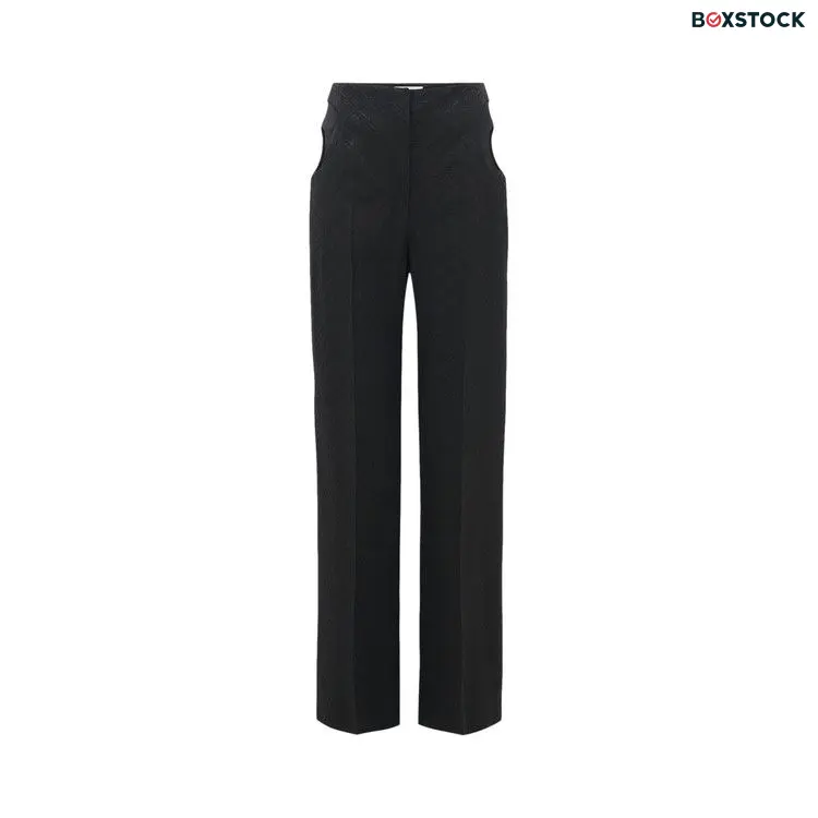 Marine Serre Moon Diamant Jacquard Tailored Pants 'Black' Spring/Summer 2024