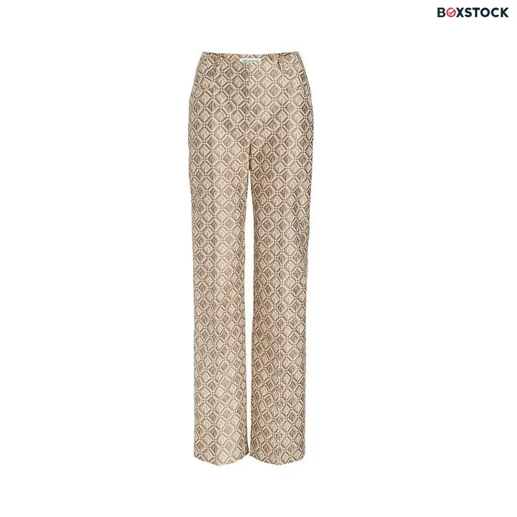 Marine Serre Moon Diamant Tailored Trousers 'Moon Diamant Beige Jacquard' Brown Spring/Summer 2023