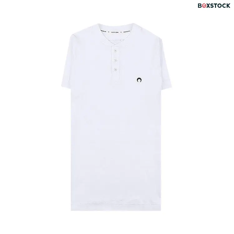 Marine Serre Organic Henley Shirt 'White' Spring/Summer 2023