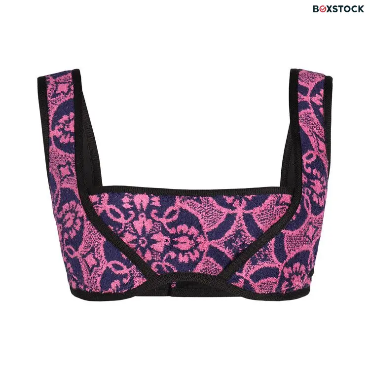 Marine Serre Oriental Towels Brassiere 'Oriental Fuschia' Pink Spring/Summer 2023