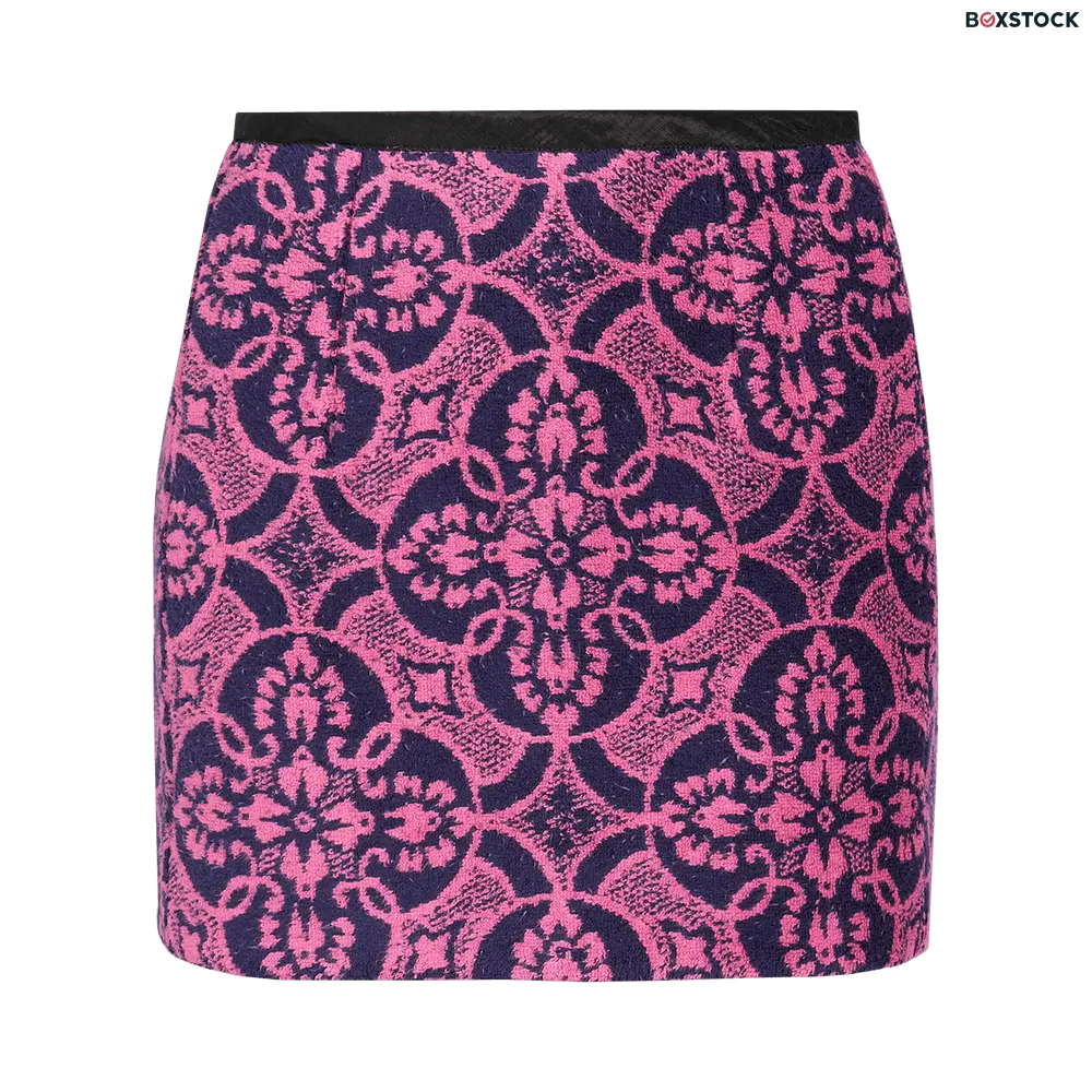 Marine Serre Oriental Towels Mini Skirt 'Oriental Fuschia' Pink Spring/Summer 2023
