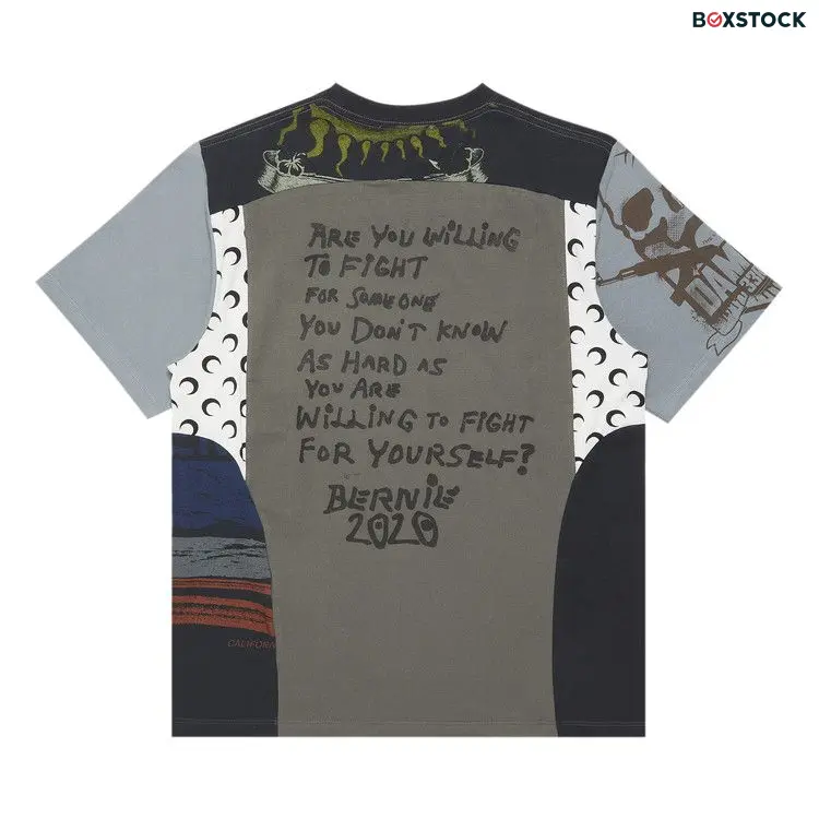 Marine Serre Regenerated Graphic T-Shirt 'Black' Fall/Winter 2024 MTT080A-UJER0003-GR55-3