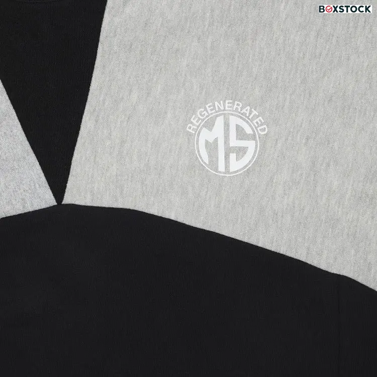 Marine Serre Upcycled Graphic Sweatshirt 'Magnet' Grey Fall/Winter 2024