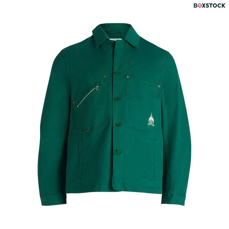 Marine Serre Workwear Jacket 'Evergreen' Green Spring/Summer 2023