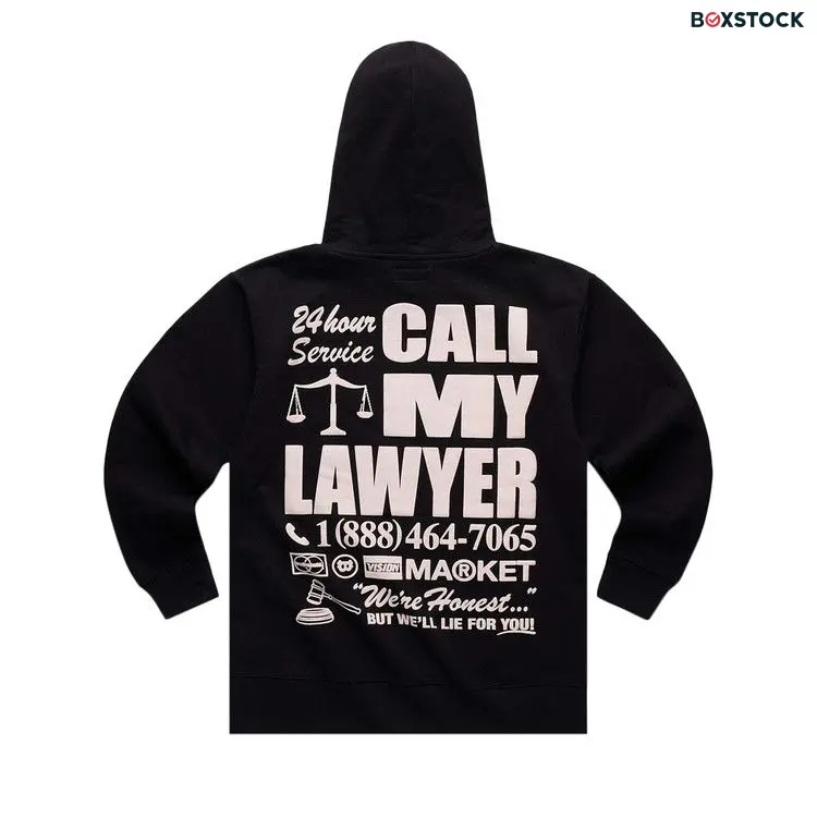 Market 24 Hr Lawyer Service Hoodie 'Black' Fall/Winter 2022