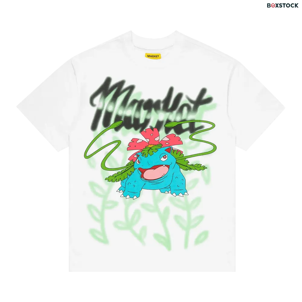 Market Grass Type Airbrush T-Shirt 'White' Fall/Winter 2023