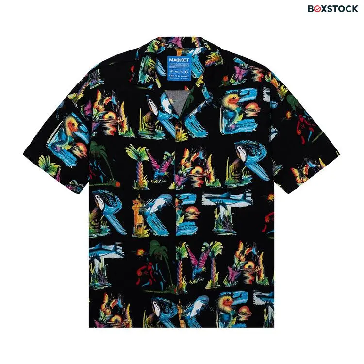 Market Island Life Camp Shirt 'Black' Spring/Summer 2024