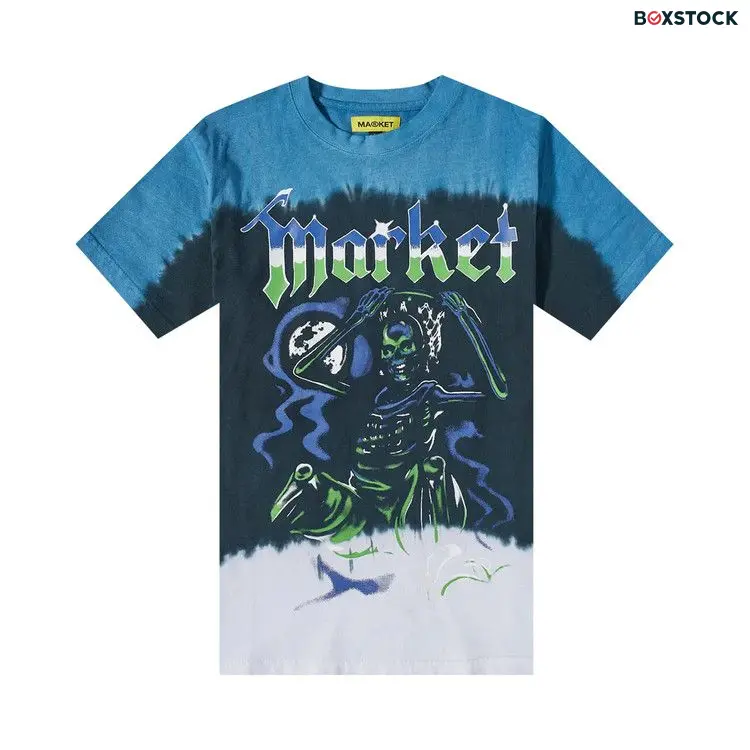 Market Killing The Game Glow In The Dark Tee 'Dark Tie Dye' Multi-Color Spring/Summer 2022