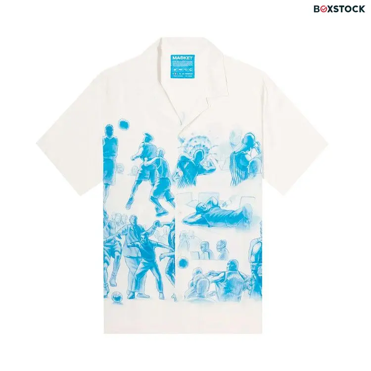 Market Malice Palace Camp Shirt 'White' Spring/Summer 2024
