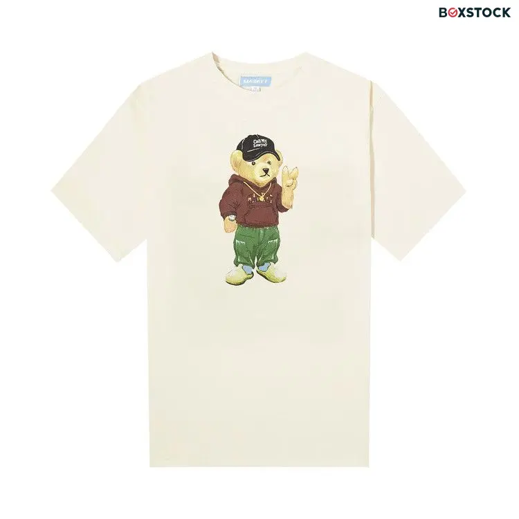 Market Peace Bear T-Shirt 'Ecru' White Spring/Summer 2024