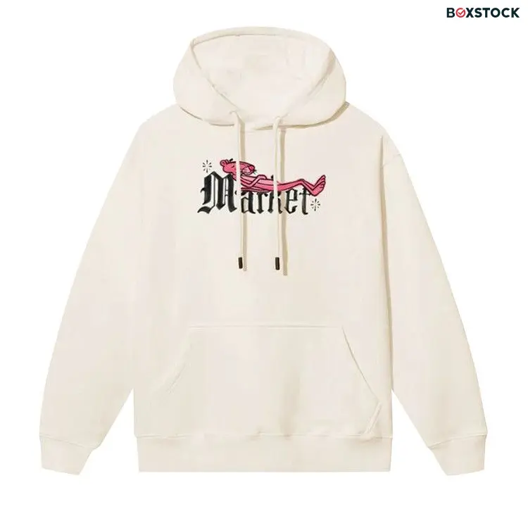 Market Pink Panther Swap Meet Hoodie 'Ecru' Cream Spring/Summer 2024