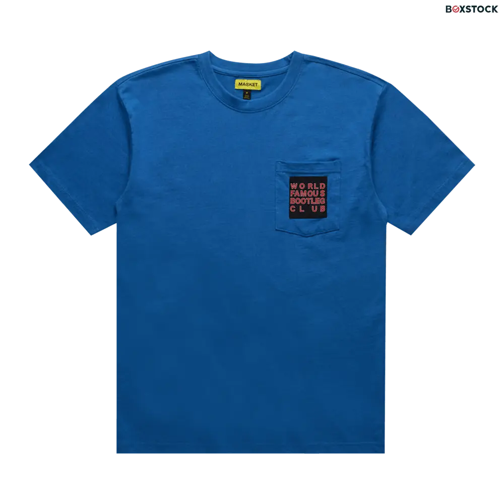 Market World Famous Bootleg Club Tee 'Atlantic' Blue Fall/Winter 2022