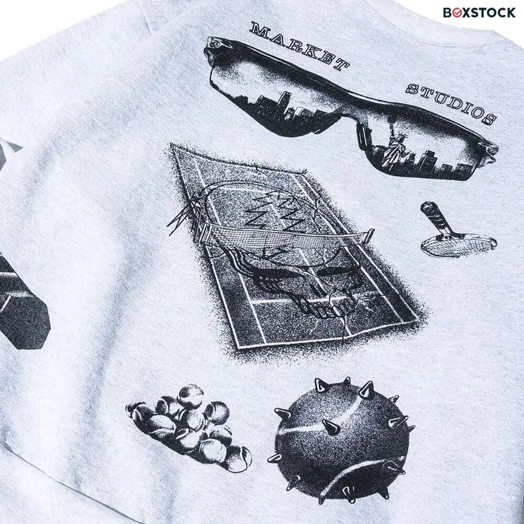 Market x Grateful Dead Service Crewneck 'Ash' Grey Fall/Winter 2024