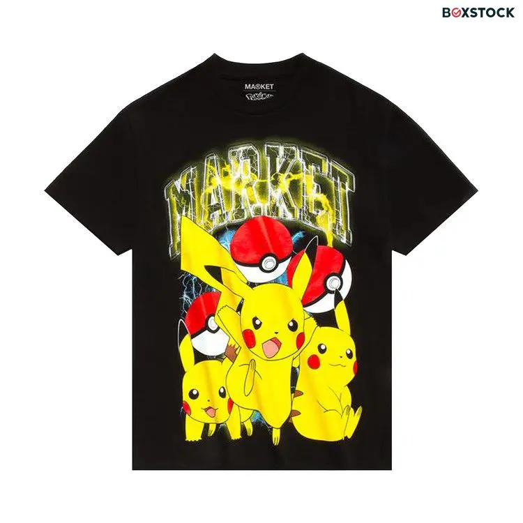 Market x Pokémon Pikachu Electric Shock T-Shirt 'Black' Fall/Winter 2021