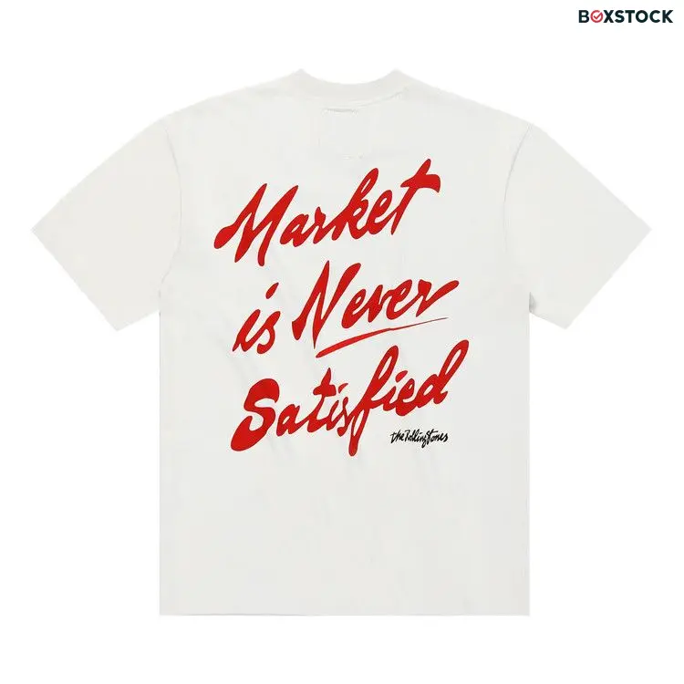 Market x Rolling Stones Never Satisfied Short-Sleeve Tee 'Cream' Fall/Winter 2022