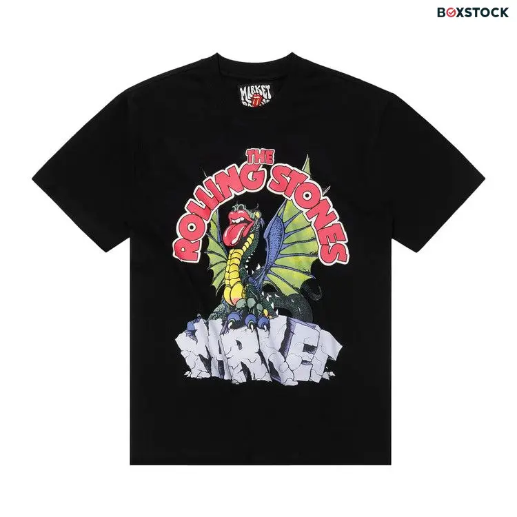 Market x Rolling Stones Dragon Short-Sleeve Tee 'Black' Fall/Winter 2022