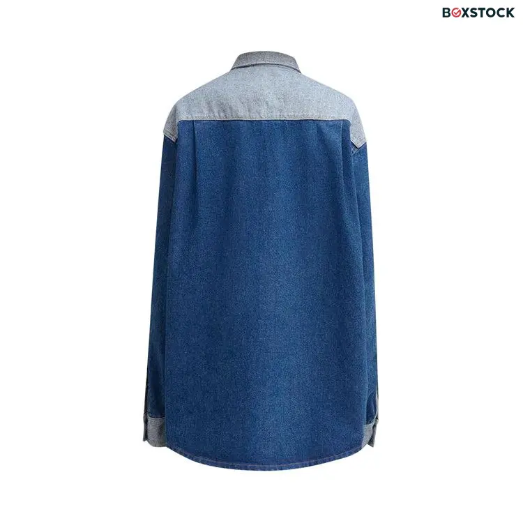 Marni Bleached Coated Denim Shirt 'Ocean' Blue Pre-Fall 2024