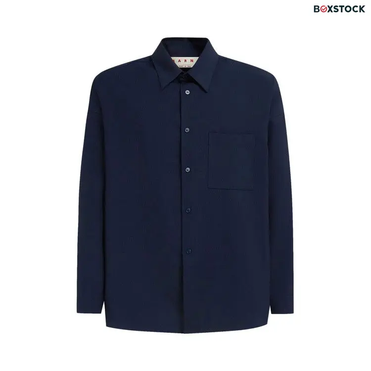 Marni Boxy Fit Tropical Shirt 'Blue/Black' Spring/Summer 2024