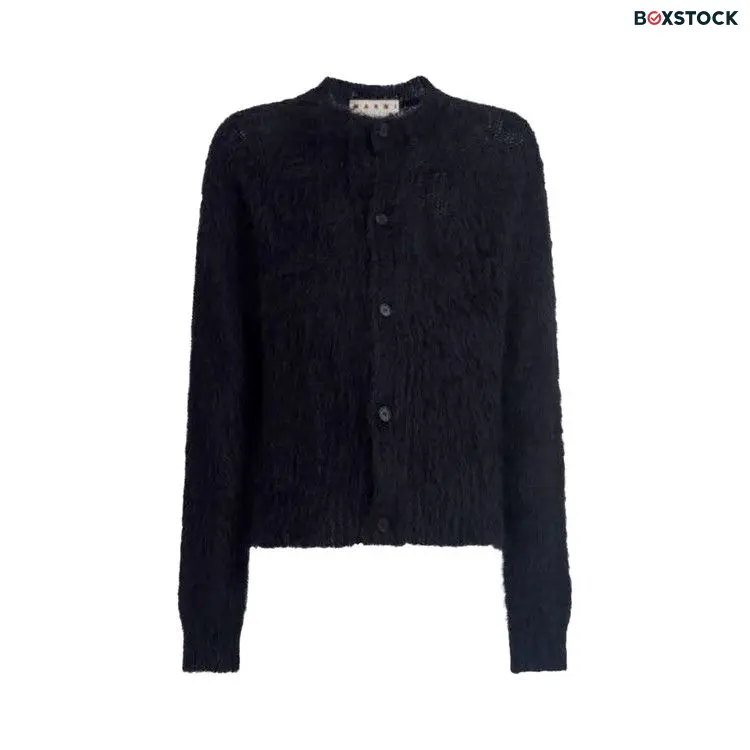 Marni Brushed Knit Cardigan 'Black' Fall/Winter 2024
