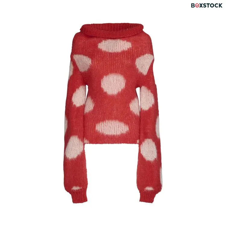 Marni Brushed Dot Sweater 'Tulip' Red Fall/Winter 2023