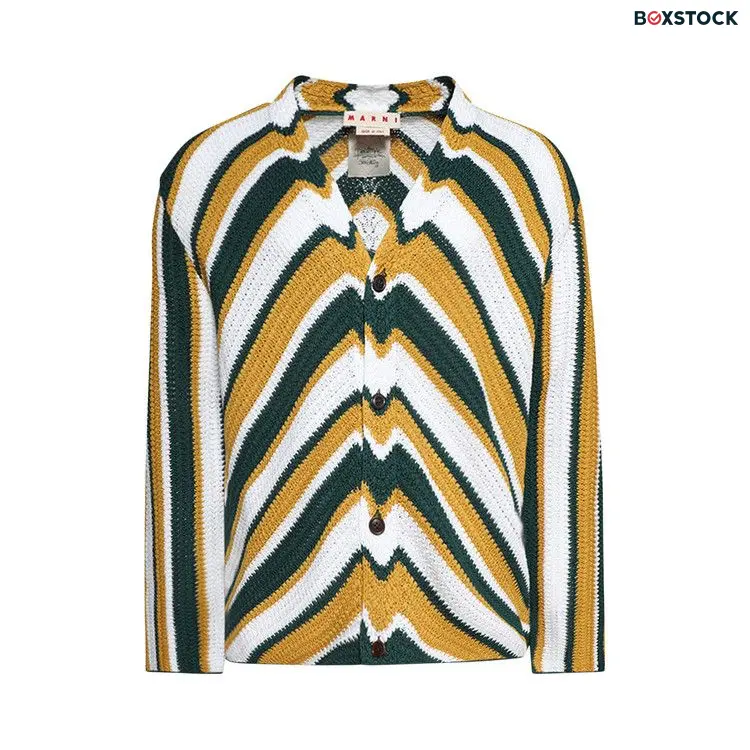 Marni Cardigan 'Turquoise' Blue Fall/Winter 2024