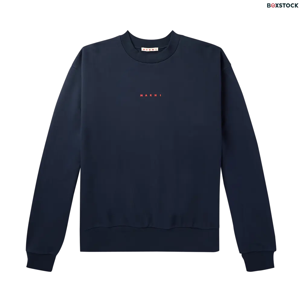 marni Marni Long-Sleeve Sweatshirt 'Blumarine' Blue Pre-Fall 2023