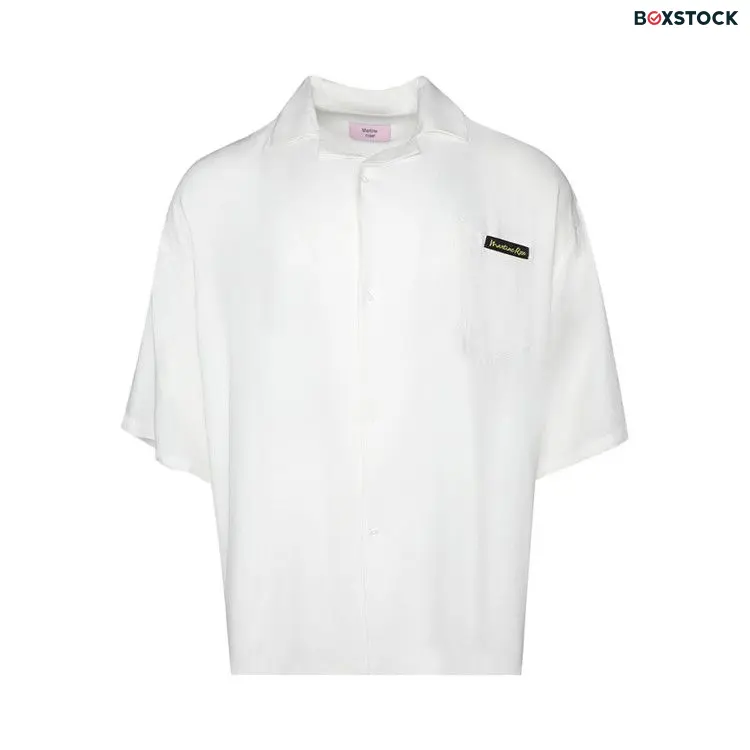 Martine Rose Boxy Hawaiian Shirt 'White/Scribble' Spring/Summer 2024