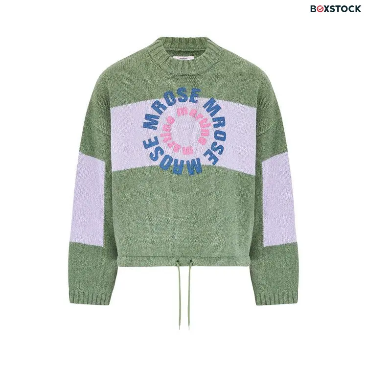 Martine Rose Intarsia Print Jumper 'Green' Fall/Winter 2024