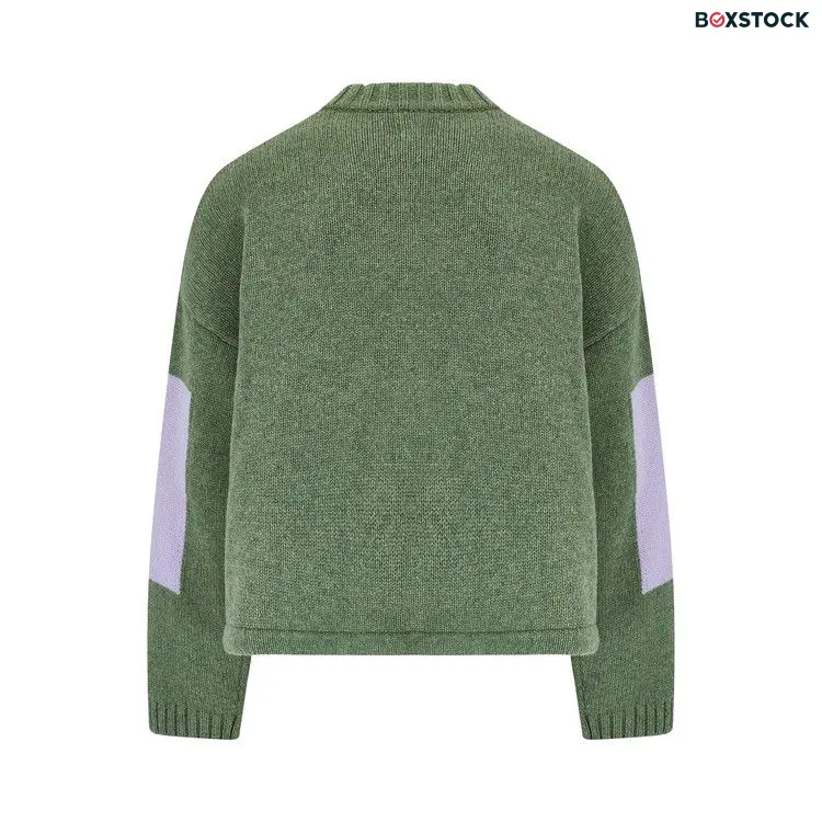 Martine Rose Intarsia Print Jumper 'Green' Fall/Winter 2024