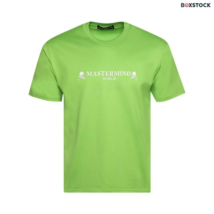 Mastermind World Logo And Skull Tee 'Lime Green'