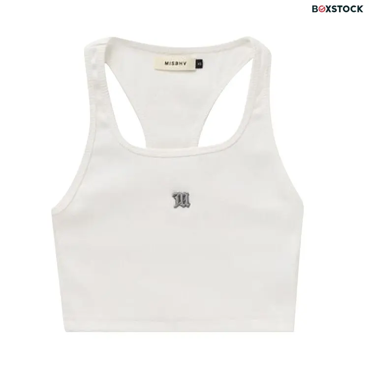 MISBHV Cropped M Tank Top 'White' Fall/Winter 2023